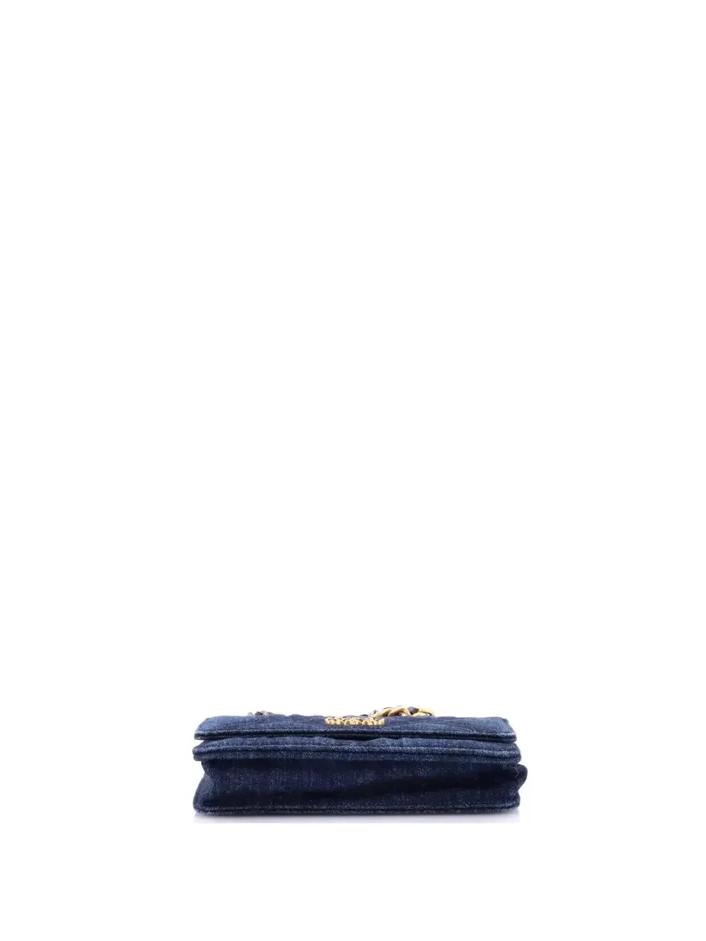Chanel 19 Wallet On Chain Quilted Denim #292095C37B